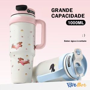 Garrafa Térmica 1000ml com Alça Reforça…