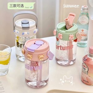 Garrafa de Água 600ml com Tampa Flip De…